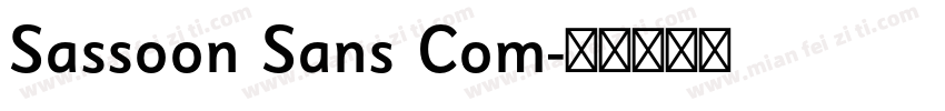 Sassoon Sans Com字体转换